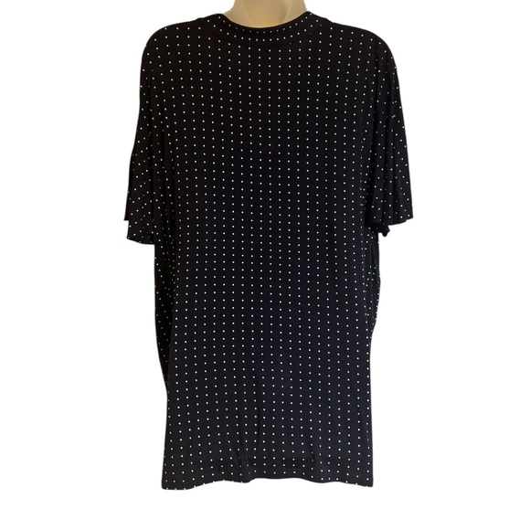 Ralph Lauren Navy /White Polka Dot V-Neck Top PLUS: 2X #N - Picture 5 of 7